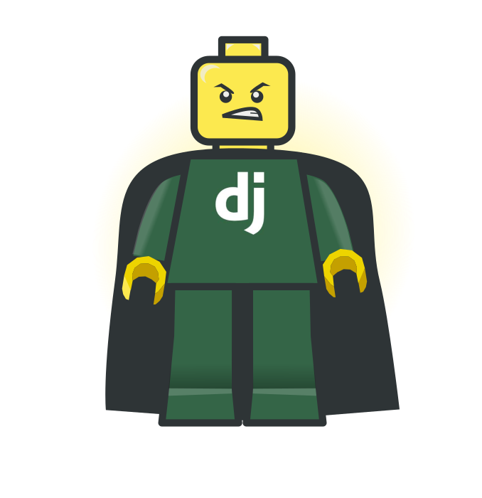 Django superhero in LEGO stylesheet.