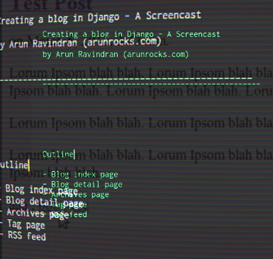 Building a blog in 30 mins with Django - Screencast