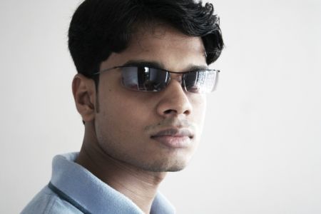 Arun Ravindran with sunglasses