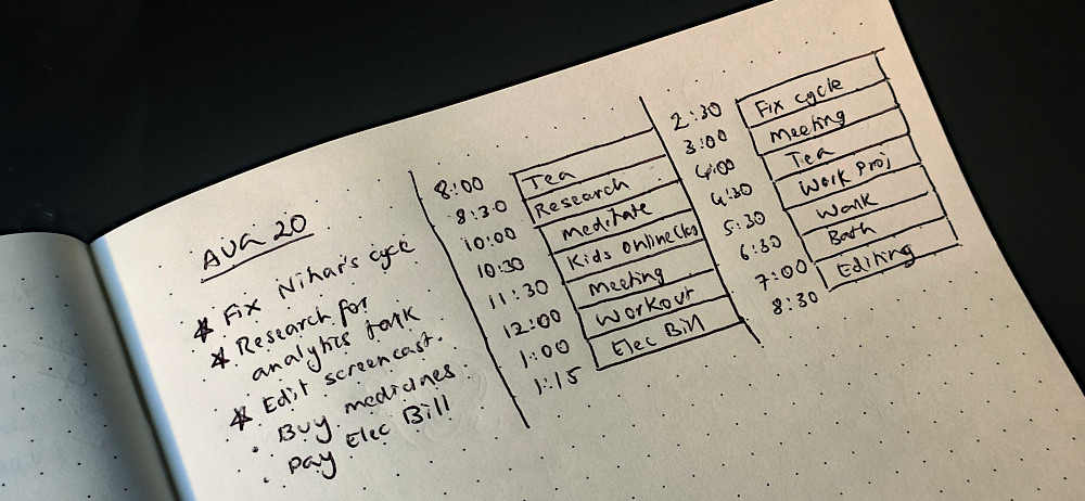 Timeboxing in a Journal